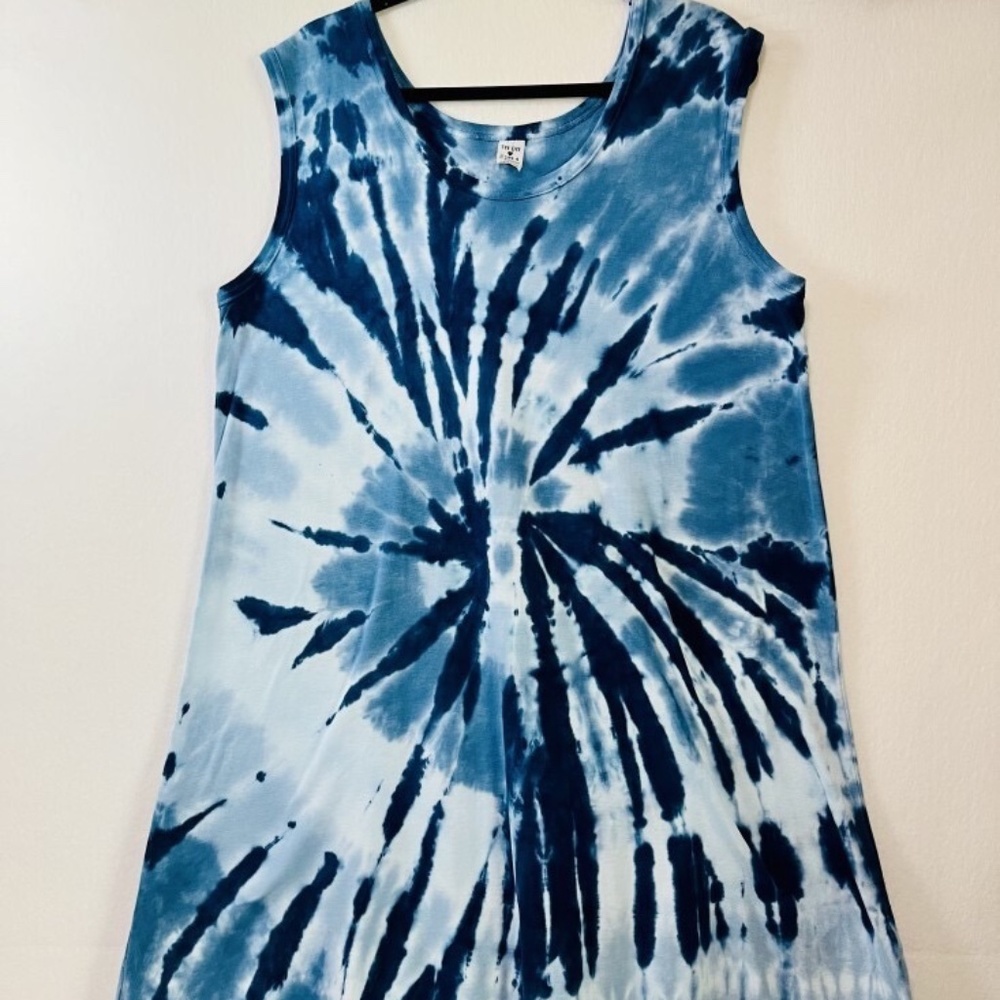 Tie Dye 2 Dye 4 by Fettucini Women's Tie Dye Dress 100% Cotton Size XL Hippie
